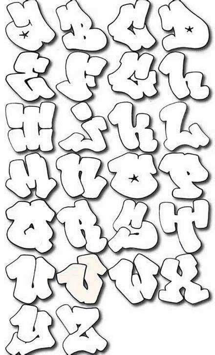 Graffitie Alphabet Graffiti Bubble Letters