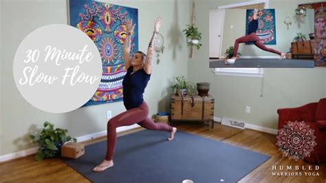 30 Minute Slow Flow At Home Yoga Youtube