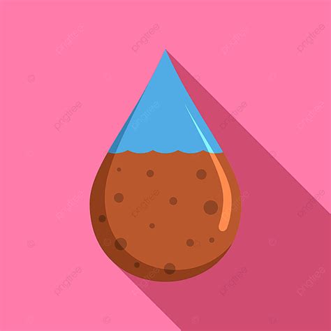 Dirty Water Drop Icon Drop Face Issue Png And Vector With