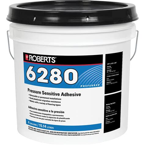 Roberts R6280 4 Gal. Pressure Sensitive Carpet and Vinyl Glue Adhesive ...