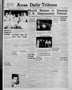 Ames Daily Tribune Newspaper Archives, Mar 19, 1955, p. 1