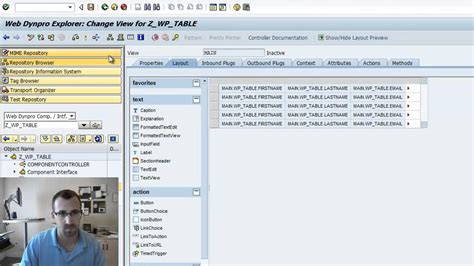 Webdynpro Abap Table Popin Sap Tutorial Part Youtube