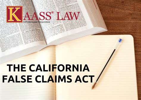 California False Claims Act Cfca Kaass Law