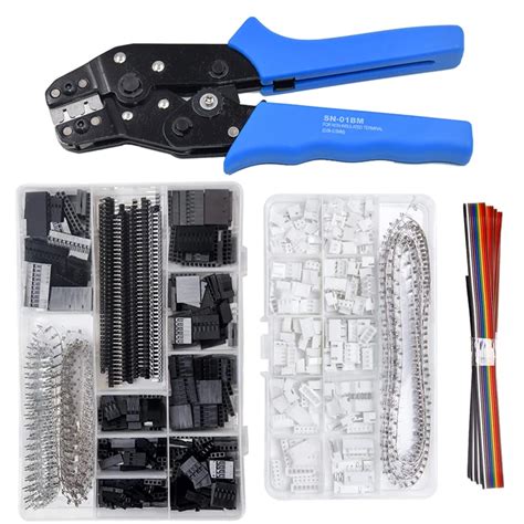 Sn Bm Crimping Plier Kit Crimpertool Pcs Mm Dupont Connectors