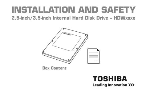 TOSHIBA S300 4TB Surveillance 3 5 Inch Internal Hard Drive Instructions