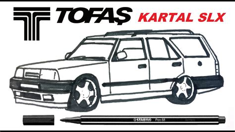 How To Draw Tofa Kartal Slx I Kolay Kartal Slx Izimi I Modifiyeli