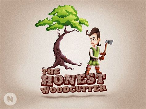 The Honest Woodcutter. The Story Book App on Behance