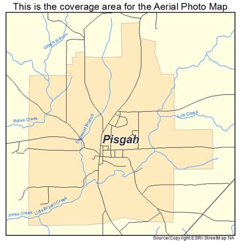 Aerial Photography Map of Pisgah, AL Alabama