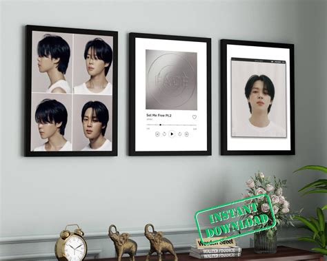 Jimin Bts Poster Set Bts Jimin Set Me Free Software Inspired Digital