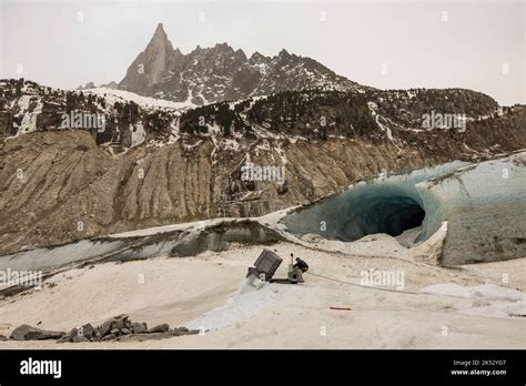 France Haute Savoie Chamonix Mont Blanc Mer De Glace Cave