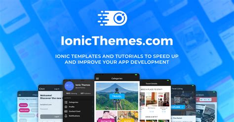 Ionic Templates to kickstart your next Ionic App