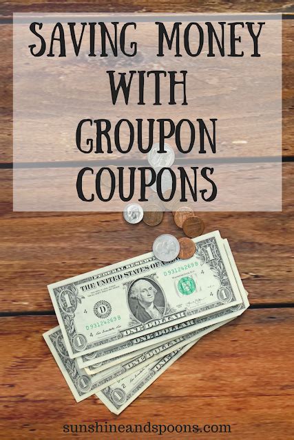 Sunshine And Spoons Saving Money With Groupon Coupons