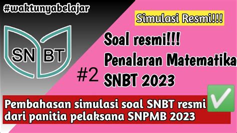 Prediksi Soal Penalaran Matematika Utbk 2023 YouTube