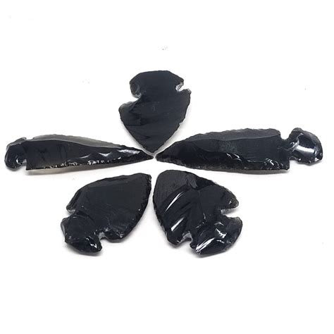 Obsidian Arrowheads, Medium - The Fossil Cartel