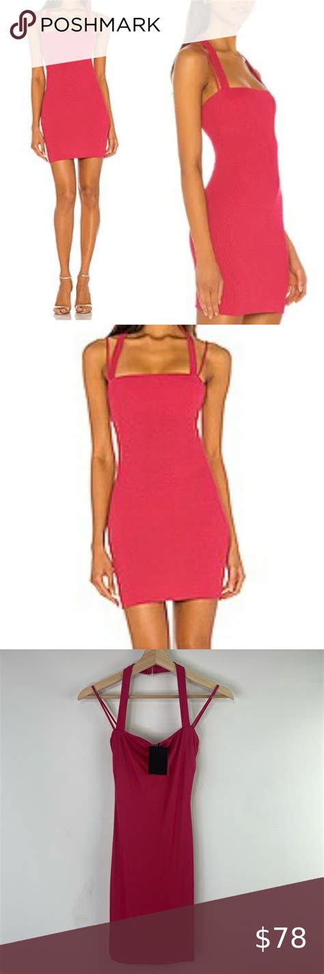 Nwt Nbd Dress Ribbed Mini Dress In Hot Pink Size Xs Ribbed Mini Dress