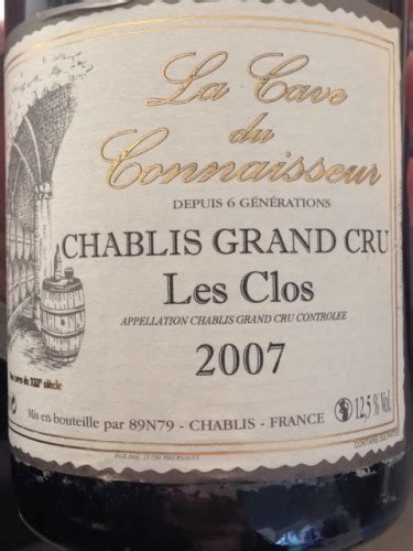 La Cave Du Connaisseur Chablis Grand Cru Les Clos Vivino France