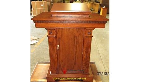 Church Wood Pulpit Pedestal No 8201 Podiums Direct