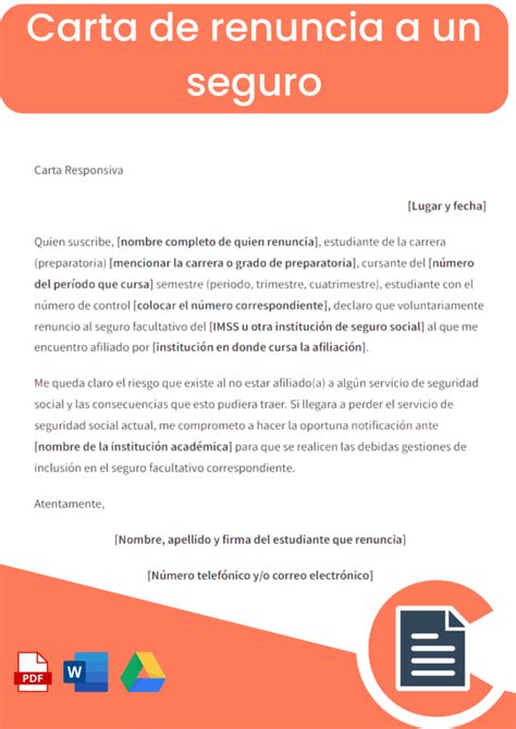 Carta De Renuncia Gu As Y Modelos Rellena Online Word Pdf