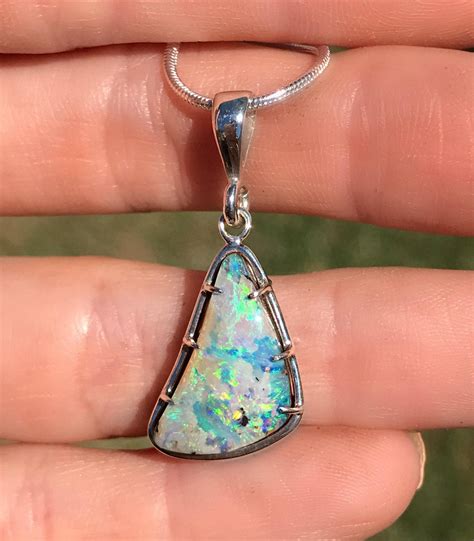 Australian Boulder Opal Necklace By Signatureopal On Etsy Australian Opal Jewelry Australian