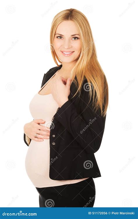 Femme Enceinte Dans Le Costume Photo Stock Image Du Affaires Soin 51172056