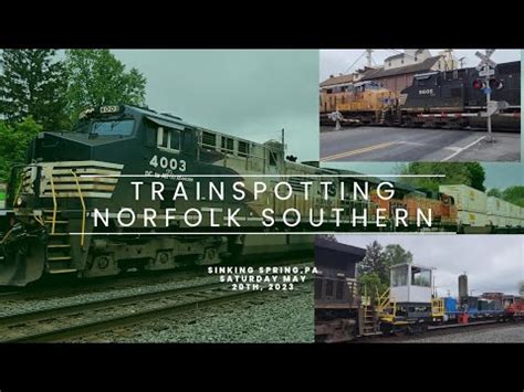 Trainspotting In Sinking Spring Pa Norfolk Southern 4003 Heritage Unit