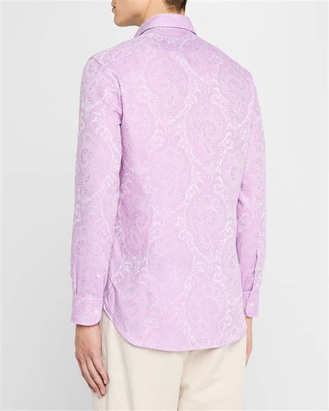 Etro Men S Roma Paisley Sport Shirt Neiman Marcus