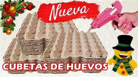 Corona Navide A Hecha Con Cubetas De Huevo Adorno Navide O Con