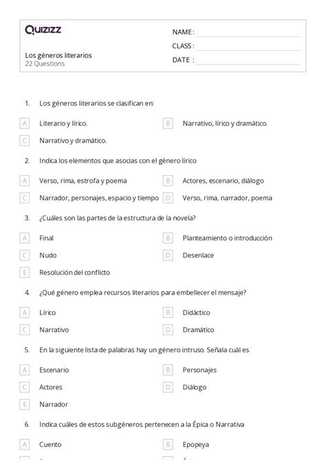 Cuentos Populares Hojas De Trabajo Para Grado En Quizizz Gratis