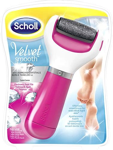 Scholl Velvet Smooth Elektronik Elmas Taneli Pembe Ayak Bakım Törpüsü