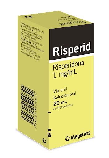 Risperidona 1mg ml Risperid Solución Oral Megalabs x 20 ml