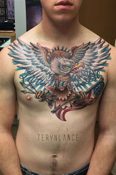 terynlanceart:murica-american-eagle-american-flag-tattoo-usa-live-free ...