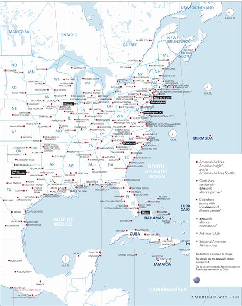 American Airlines Flight Map - Map Of South America