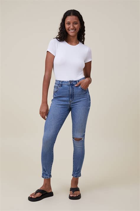 High Rise Cropped Skinny Jean