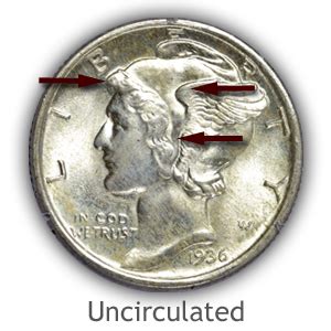 Grading Mercury Dimes | How to Video-Images-Descriptions