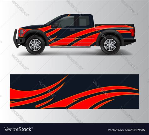 Graphic Abstract Grunge Stripe Designs For Truck Vector Image