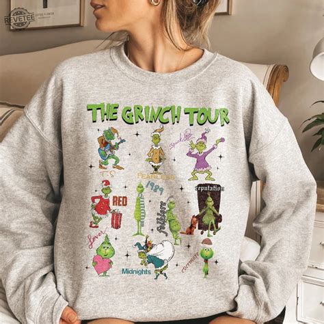 The Grinch Tour Sweatshirt Ts Christmas Shirt Merry Grinchmas Shirt