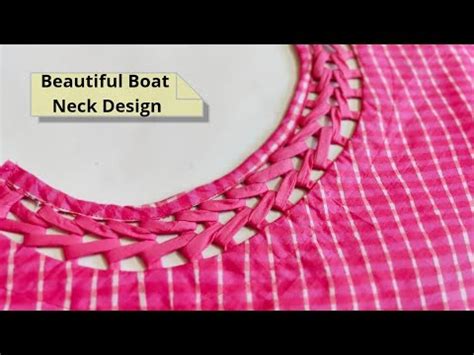 Attractive And Easy Front Boat Neck Design Cutting And Stitching Rr