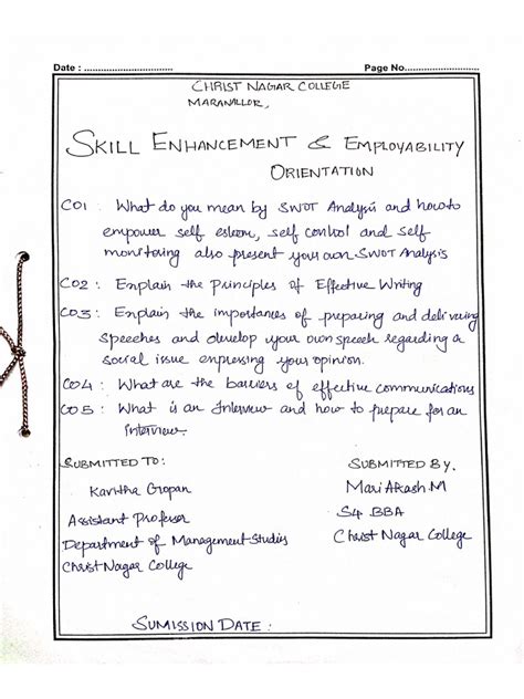 Skill Enhancement and Employability Orientation | PDF