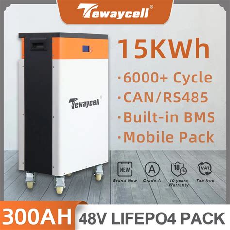 51V 48V 300Ah LiFePO4 Batterie Pack 15KWh Power 6000 Zyklus Lithium