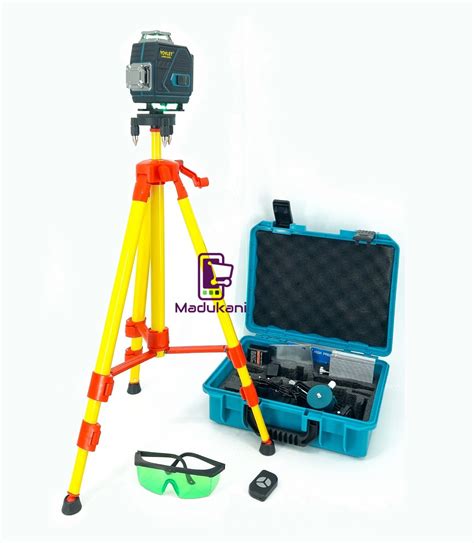 3d Cross Line Self Leveling Laser Level Meter With Tripod Stand And Case