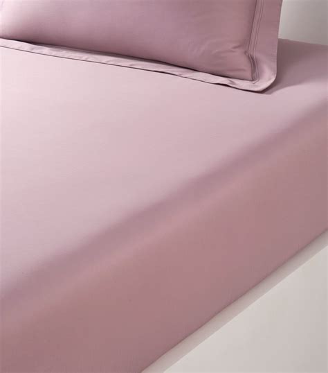 Yves Delorme Pink Triomphe Super King Fitted Sheet Cm X Cm