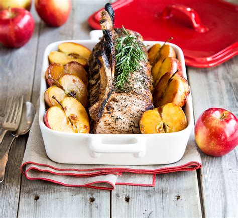 Carré de porc aux pommes caramélisées à l érable Le porc du Québec