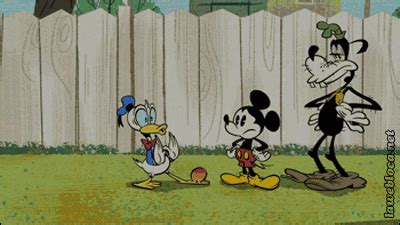 mickey mouse donald duck gif | WiffleGif