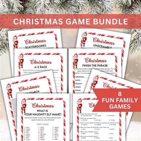 Printable Christmas Game Bundle Christmas Party Games School