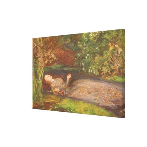 Ophelia by Millais, Vintage Victorian Fine Art Canvas Print | Zazzle in ...