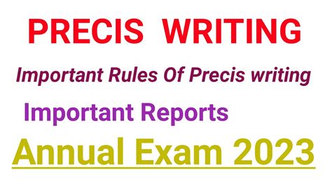 Precis Writing ADA ADS English Paper Part 1 Precis Writing Tips How