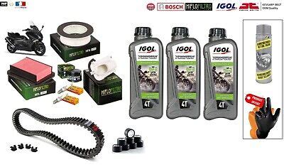 Kit Entretien Filtres Air Huile Hiflofiltro Bougies Igol Yamaha Tmax