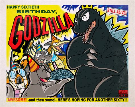 Happy Birthday Godzilla By Michaeljlarson On Deviantart