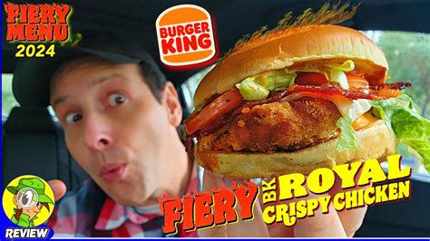 Burger King® Fiery Bacon Royal Crispy Chicken Sandwich Review 🍔👑🔥🍗