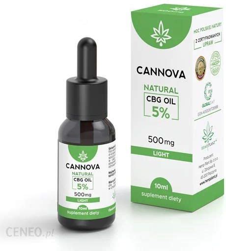 Preparat Medycyny Naturalnej CANNOVA Natural CBG Oil 5 Olej Konopny